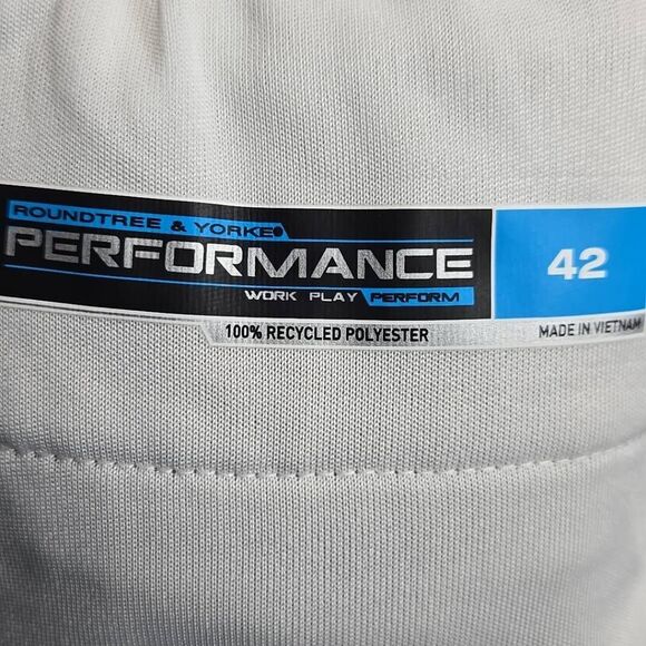 Roundtree yorke Chino Shorts Performance Stretch 42 7" inseam  New - Picture 9 of 10